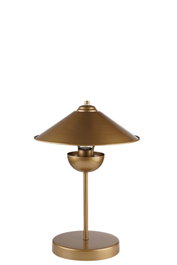 Opviq Lámpara de Mesa de Metal Dorado 8893-2